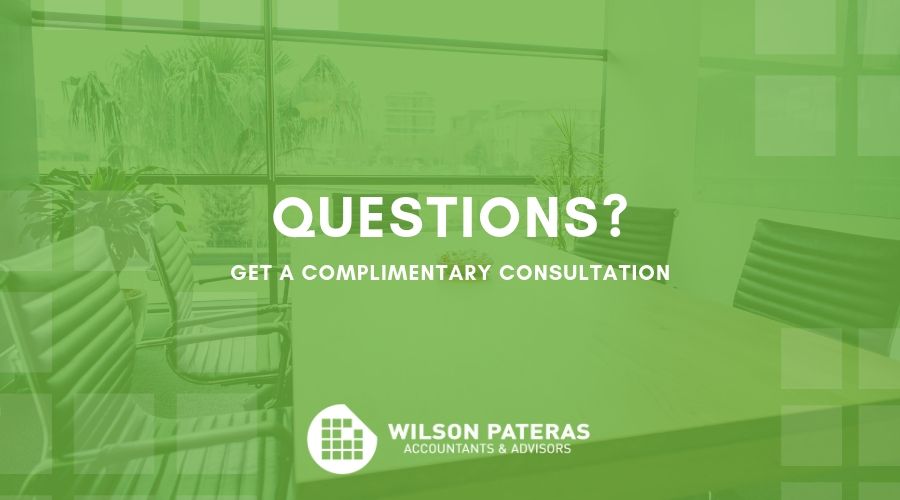 get a complimentary financial consultation with Wilson Pateras