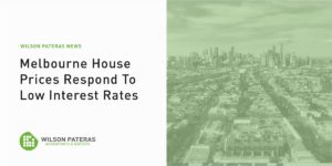 Melbourne House Prices REspond to Low Interest Rates