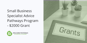 Small Business Specialist Advice Pathways Program